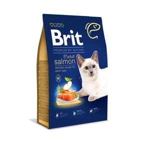 BRIT Premium By Nature Adult Cat Salmon 8kg / Opakowanie uszkodzone (5079 5459) !!!