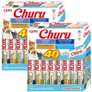 INABA  Churu dla kota - mix smaków z tuńczykiem 2x(40x14g)