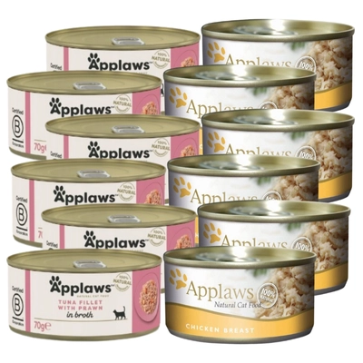 Applaws Cat Mix Smaków 12x70g PUSZKA