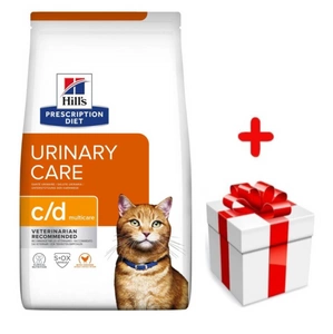 HILL'S PD Prescription Diet Feline c/d Multicare Kurczak 3kg + niespodzianka dla kota GRATIS!