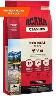 ACANA Red Meat Dog 14,5kg / Opakowanie uszkodzone (839,1113) !!! 