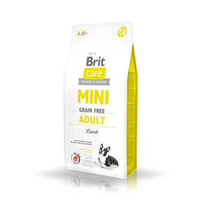 BRIT CARE Mini Grain-Free Adult Lamb 2kg \ Opakowanie uszkodzone (2682) !!!