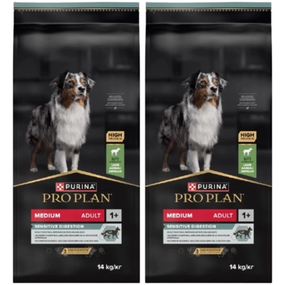PRO PLAN Sensitive Digestion Medium Adult Karma dla psów bogata w jagnięcinę 2x14kg