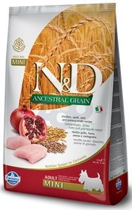 Farmina N&D  Ancestral Grain canine CHICKEN & POMEGRANATE ADULT MINI 7kg + Advantix - dla psów do 4kg (pipeta 0,4ml)