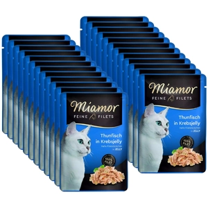Miamor Feine Filets - mokra karma dla kota tuńczyk w galarecie z kraba 24x100g