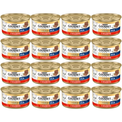 Purina Gourmet Gold mus z wołowiną 48x85g