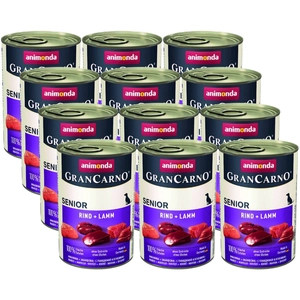 ANIMONDA GranCarno Senior smak: Wołowina i jagnięcina 12 x 400g