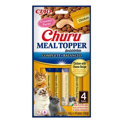 INABA  Cat Meal Topper Chicken wiith Cheese Recipe 4x14 (56g)