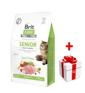 BRIT Care Cat Grain-Free Senior Weight Control 400g + niespodzianka dla kota GRATIS!