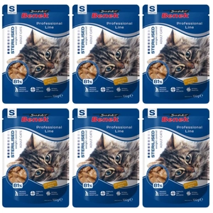 Super Benek Saszetka dla kota wysterylizowanego z drobiem 24x100g