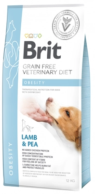 Brit GF veterinary diets dog Obesity 12 kg opakowanie uszkodzone (2475)
