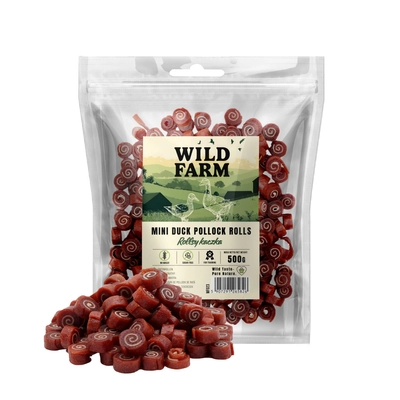 WILD FARM rollsy kaczka 500g przysmak dla psa