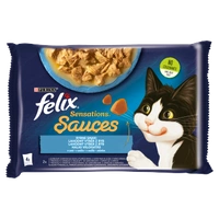 FELIX Sensations Sauces Karma dla kotów rybne smaki w sosie 4x85g