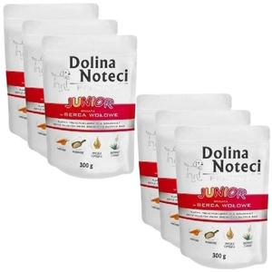Dolina Noteci PREMIUM Junior bogata w serca wołowe 6 x 300g