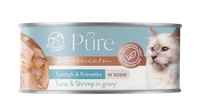 PetRepublic Pure tuńczyk& krewetka w sosie 80g