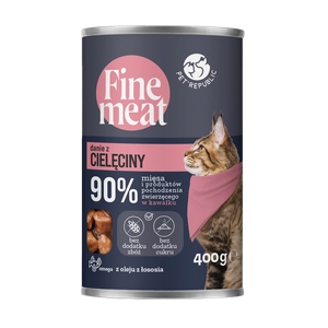 PetRepublic Fine Meat danie z cielęciny 400g dla kota