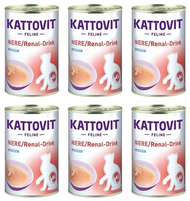 Kattovit Drink Niere/Renal kaczka 6x135ml puszka