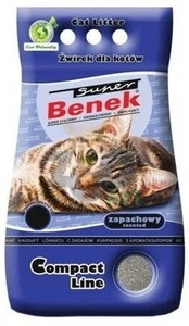 SUPER BENEK Żwirek Compact Bryza Morska 25l-20kg /Opakowanie uszkodzone (5523,5703) !!!