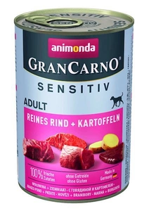 ANIMONDA GranCarno Sensitiv Adult Dog smak: Wołowina Ziemniaki 400g