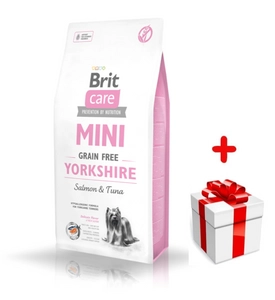 BRIT CARE Mini Grain-Free Yorkshire 400g + niespodzianka dla psa GRATIS!
