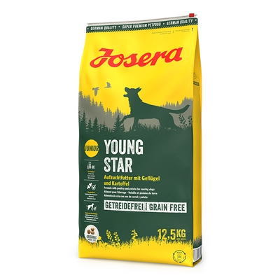 JOSERA YoungStar - Grain Free 12,5kg \ Opakowanie uszkodzone (9297, 10021, 2865) !!! 