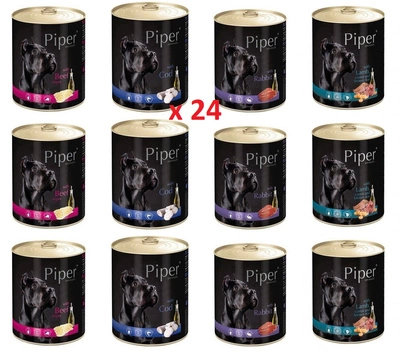 DOLINA NOTECI Piper dla psa mix smaków 24x800g