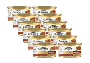 Purina Gourmet Gold kaczka/indyk w sosie 12x85g