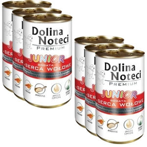 Dolina Noteci PREMIUM Junior bogata w serca wołowe 6 x 400g