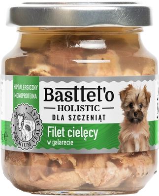 Basttet'o Holistic filet cielęcy w galerecie dla szczeniąt 130g