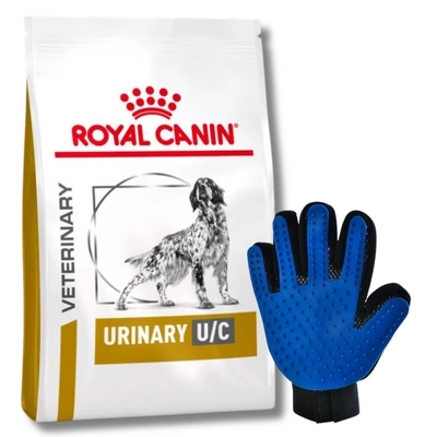 ROYAL CANIN Urinary U/C Low Purine UUC18 14kg + Rękawica do czesania GRATIS!