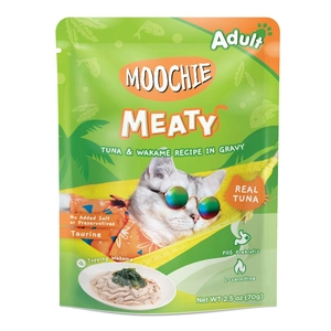 MOOCHIE Tuna & Wakame In Gravy 70g mokra karma dla kota (Tuńczyk i wodorosty wakame w sosie)