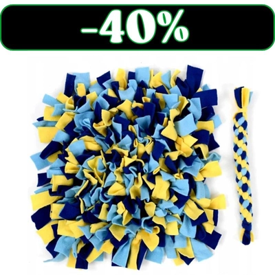 NUXIE® Zabawka dla psa antypoślizgowa mata węchowa 40cm + szarpak (kolor losowy)