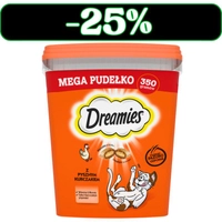 DREAMIES Mega Pudełko 350 g – karma uzupełniająca dla dorosłych kotów, z pysznym kurczakiem