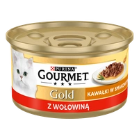 Purina Gourmet Gold Sauce Delight z wołowiną 85g