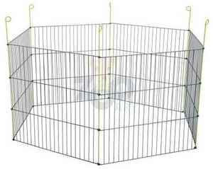 ZOLUX zagroda metalowa  dla gryzoni - sześciokątna szara