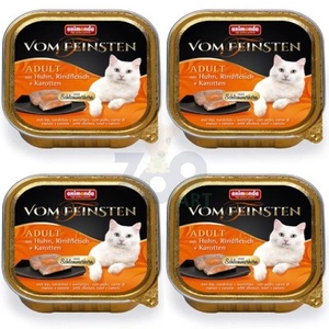 ANIMONDA Cat Vom Feinsten adult Adult z nadzieniem: Kurczak, wołowina i marchewka 32x100g SUPER CENA
