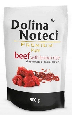 Dolina Noteci Premium Pure Wołowina z ryżem brązowym 500g