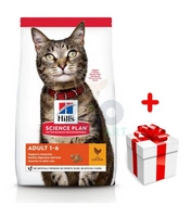 HILL'S SP Science Plan Feline Adult Kurczak 10kg + niespodzianka dla kota GRATIS!