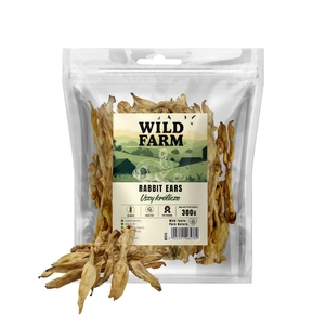 WILD FARM uszy królicze 300g przysmak dla psa