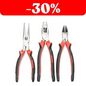 Kombinerki szczypce obcęgi duży zestaw 19cm