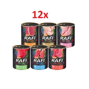 DOLINA NOTECI Rafi dla psa mix smaków 12x400g