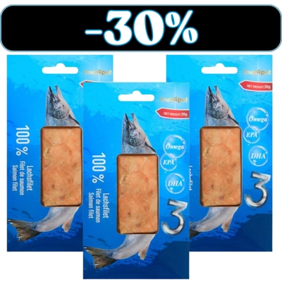 Love4Pet Salmon filet 3x30g filet z łososia 