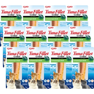 INABA  Tuna Fillet dla kota - Tuńczyk w bulionie domowym 12x15g