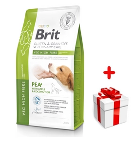 BRIT GF Veterinary Diets Dog Veg Fibre 2kg  + niespodzianka dla psa GRATIS!