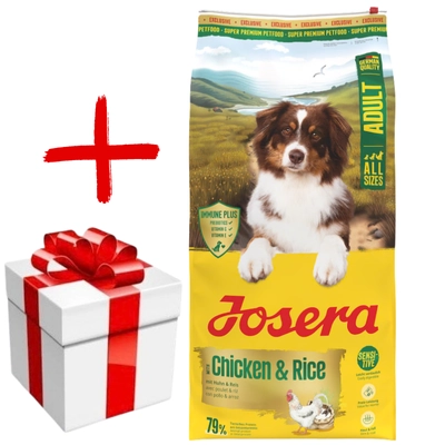 JOSERA Chicken&Rice 12,5kg + NIESPODZIANKA DLA PSA GRATIS!