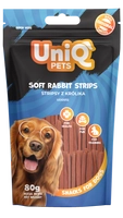 UNIQ PETS przysmaki dla psa 80g stripsy z królika