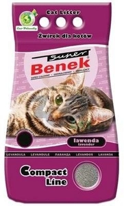 SUPER BENEK Żwirek Compact Lawenda 10l-7,8kg / Opakowanie uszkodzone (6013)!!!