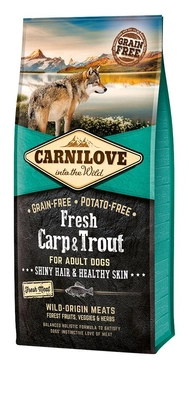 Carnilove Fresh Carp Trout Adult  1,5kg /Opakowanie uszkodzone (9942) !!!