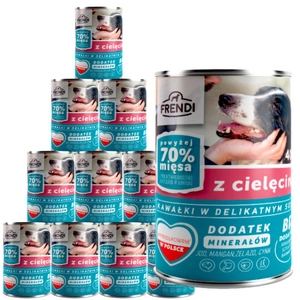 Frendi kawałki w delikatnym sosie z cielęciną 10x400g