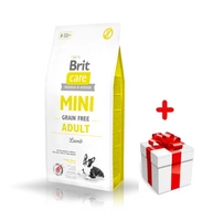 BRIT CARE Mini Grain-Free Adult Lamb 400g + niespodzianka dla psa GRATIS!